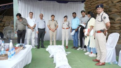 मुंगेली पुलिस ने 12 मामलों में जब्त गांजा, ब्राउन शुगर, चरस व अफीम को किया नष्ट