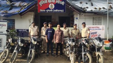 मोटरसाइकिल चोरी गिरोह का खुलासा, दो आरोपी गिरफ्तार, 2.10 लाख की 6 बाइक जब्त